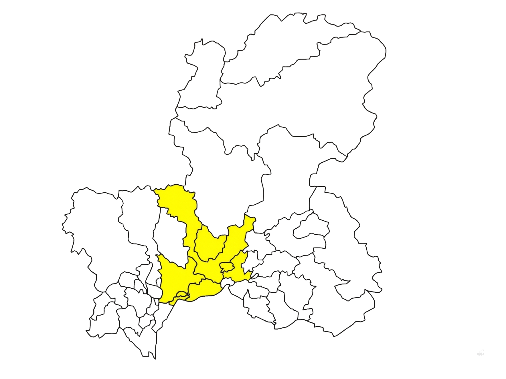 岐阜県の対応エリア地図